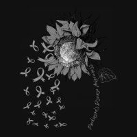 Parkinson's Disease Awareness Sunflower Gray Ribbon Graphic T-shirt | Artistshot