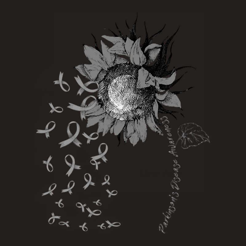 Parkinson's Disease Awareness Sunflower Gray Ribbon Tank Top | Artistshot