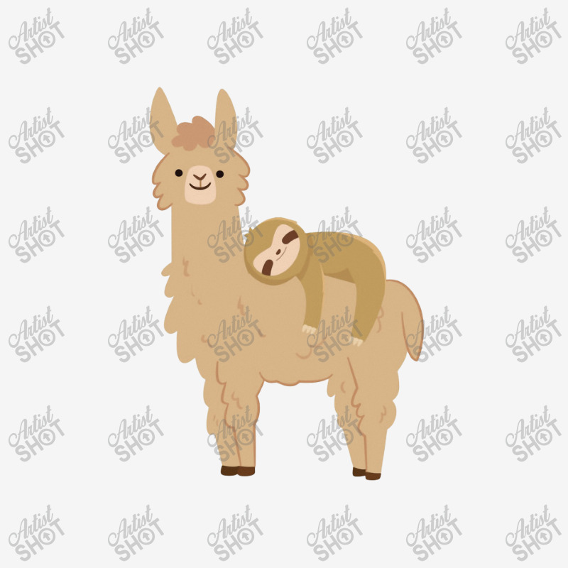 Adorable Sloth Laying On A Llama Ladies Polo Shirt | Artistshot