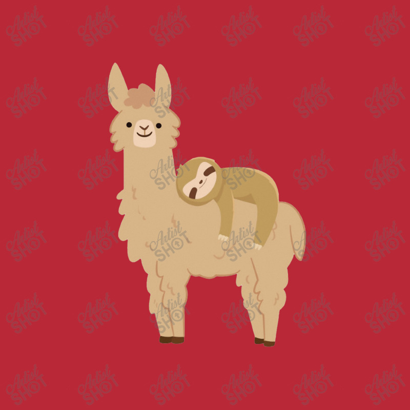 Adorable Sloth Laying On A Llama Women's V-neck T-shirt | Artistshot