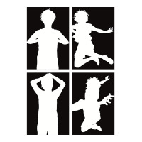 Blue Lock Anime Team Z Vs Team V In Black And White Minimalist Silhoue Sticker | Artistshot