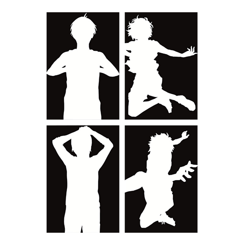 Blue Lock Anime Team Z Vs Team V In Black And White Minimalist Silhoue Sticker | Artistshot