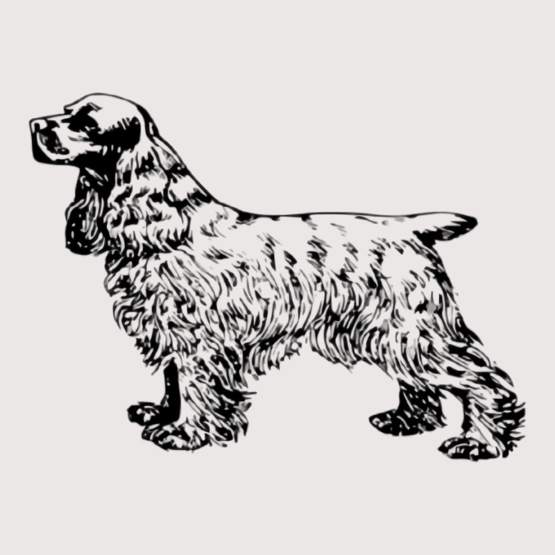 Cocker Spaniel Illustration Pocket T-Shirt by dynhomuicz | Artistshot