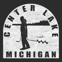 Center Lake Ice Fishing Michigan Exclusive T-shirt | Artistshot