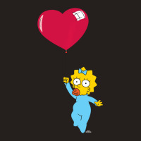 Hot Trend The Simpsons Maggie Heart Balloon Valentine's Day Tank Top | Artistshot