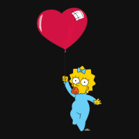 Hot Trend The Simpsons Maggie Heart Balloon Valentine's Day Baby Bibs | Artistshot