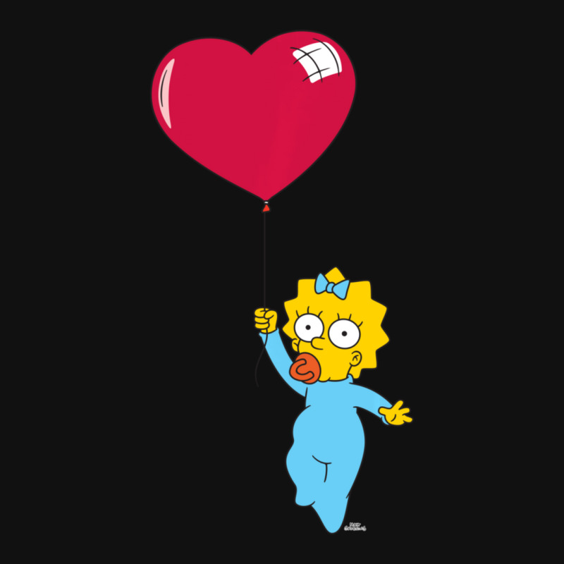 Hot Trend The Simpsons Maggie Heart Balloon Valentine's Day Baby Bibs by Hugo Flowers | Artistshot