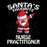 Hot Trend Santa's Favorite Nurse Practitioner Christmas Adjustable Cap | Artistshot