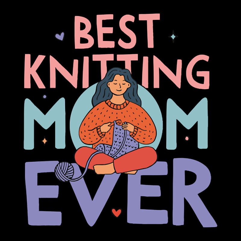 Best Knitting Mom Ever, Cute Doodle Illustration Cropped Sweater by kundalinitrampled75 | Artistshot