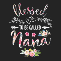 Blessed To Be Called Nana Women Flower Decor Grandma T Shirt 3/4 Sleeve Shirt | Artistshot