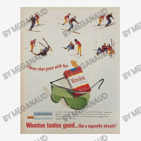 Winston Tastes Good   Skiing Cigarette Ad Adjustable Cap | Artistshot