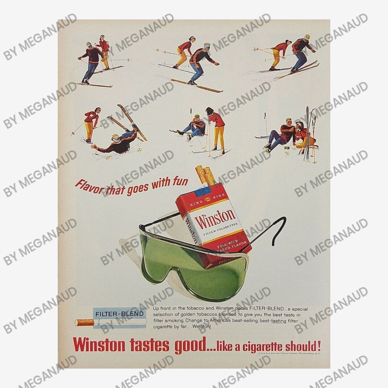 Winston Tastes Good   Skiing Cigarette Ad Adjustable Cap by meganaud | Artistshot