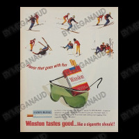 Winston Tastes Good   Skiing Cigarette Ad Kids Cap | Artistshot