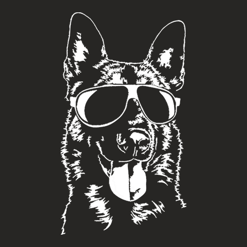 Belgian Malinois Mom T  Shirt Belgian Malinois Sunglasses Cool Dog T Ladies Fitted T-Shirt by dubuquedalton147 | Artistshot