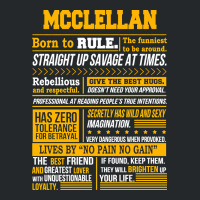 Mcclellan Name Shirt Mcclellan Born To Rule Crewneck Sweatshirt | Artistshot