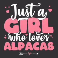 Just A Girl T  Shirt Just A Girl Who Loves Alpacas   Cute Llama Lover Vintage Short | Artistshot