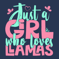 Just A Girl Who Love T  Shirt Just A Girl Who Loves Llamas Farmer Gift Men Denim Jacket | Artistshot