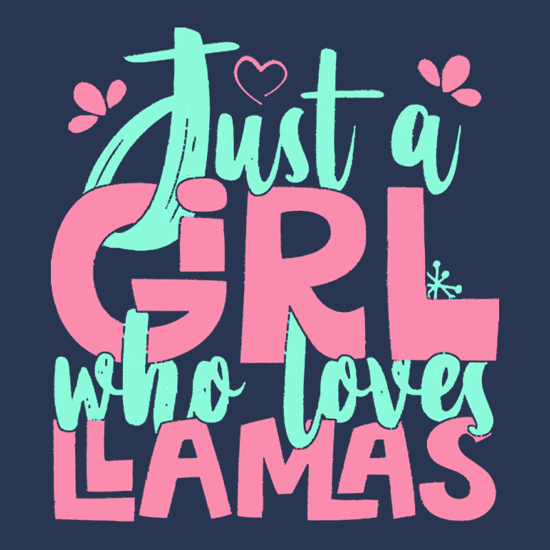 Just A Girl Who Love T  Shirt Just A Girl Who Loves Llamas Farmer Gift Men Denim Jacket | Artistshot