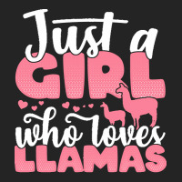 Just A Girl Who Love T  Shirt Just A Girl Who Loves Llamas Funny Llama 3/4 Sleeve Shirt | Artistshot