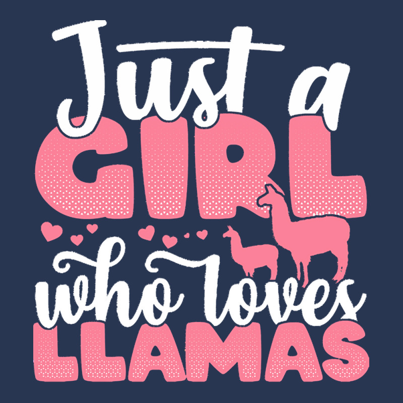 Just A Girl Who Love T  Shirt Just A Girl Who Loves Llamas Funny Llama Men Denim Jacket | Artistshot