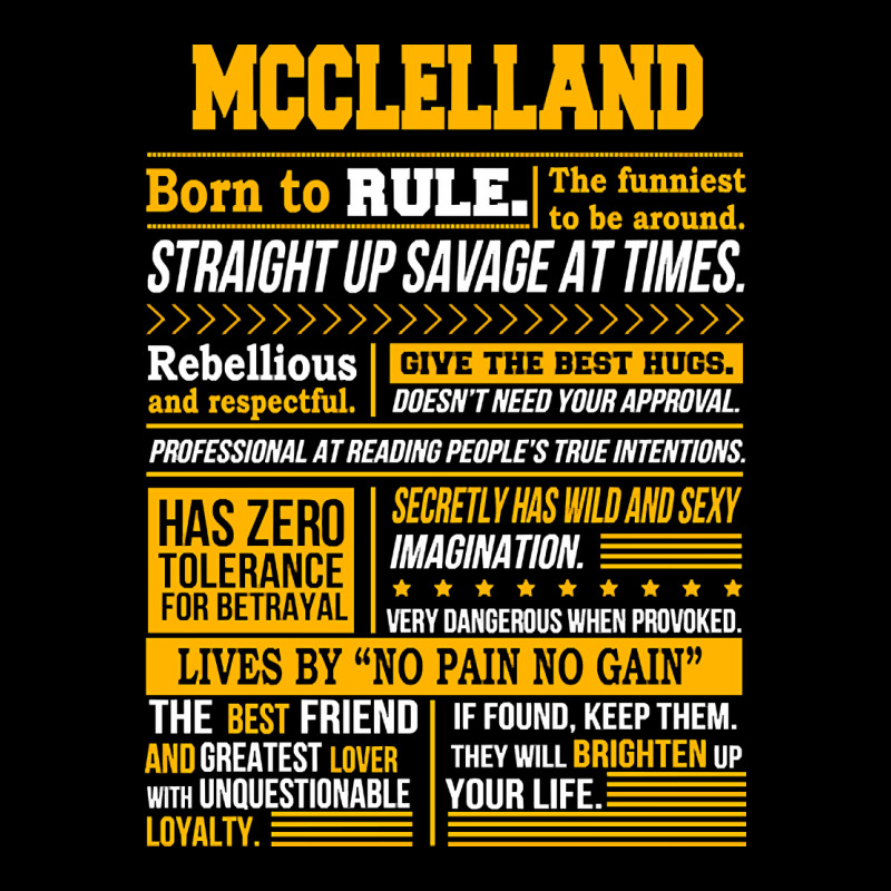 Mcclelland Name Shirt Mcclelland Born To Rule Zipper Hoodie | Artistshot