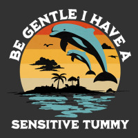 Be Gentle I Have A Sensitive Tummy, Funny Dolphins Baby Bodysuit | Artistshot