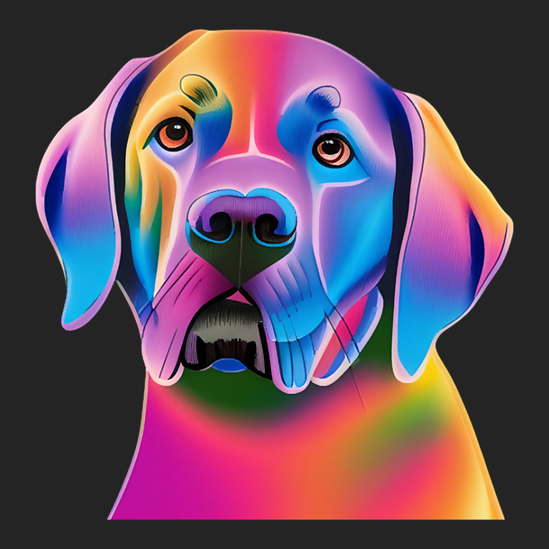 Labrador Retriever Colorful Portrait 3/4 Sleeve Shirt by trampolinnervous53 | Artistshot