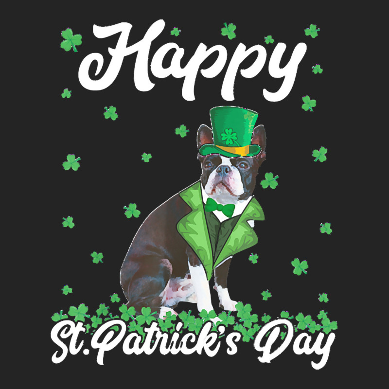 Boston Terrier T  Shirt Happy St. Patrick's Day Boston Terrier T  Shir 3/4 Sleeve Shirt | Artistshot