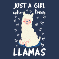 Just A Girl Who Loves Llamas T  Shirt Just A Girl Who Loves Llamas I V Men Denim Jacket | Artistshot