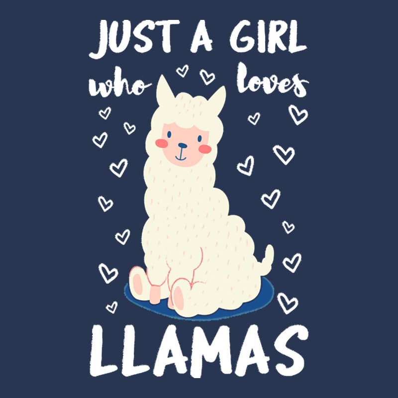 Just A Girl Who Loves Llamas T  Shirt Just A Girl Who Loves Llamas I V Men Denim Jacket | Artistshot