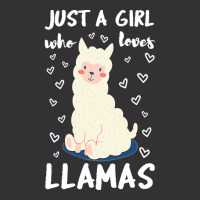 Just A Girl Who Loves Llamas T  Shirt Just A Girl Who Loves Llamas I V Vintage Hoodie | Artistshot