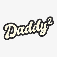 Daddy Two Times Father Dad Two Children Twins Retro T Shirt Ladies Fitted T-shirt | Artistshot