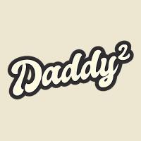 Daddy Two Times Father Dad Two Children Twins Retro T Shirt Cropped Hoodie | Artistshot