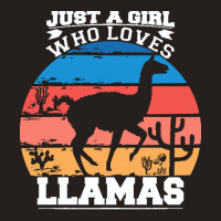 Just A Girl Who Loves T  Shirt Just A Girl Who Loves Llamas T  Shirt Tank Top | Artistshot