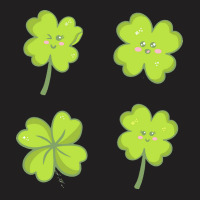 Kawaii Shamrock T  Shirt Kawaii Shamrock Four Leaf Clover Set T  Shirt T-shirt | Artistshot