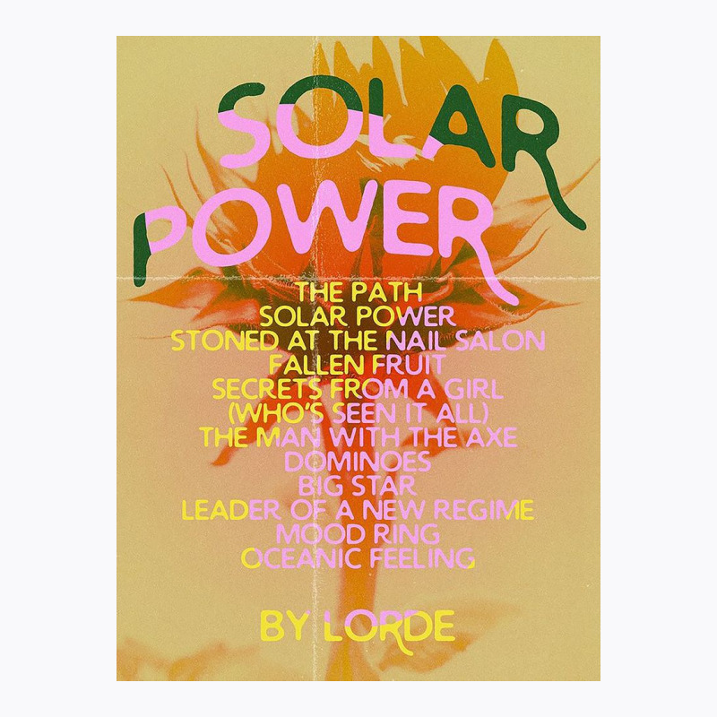 Solar Power Tracklist T-shirt | Artistshot