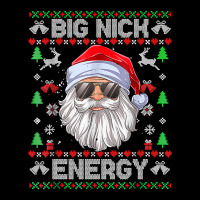 Big Nick Energy Funny Men Santa Ugly Christmas Sweater Pocket T-shirt | Artistshot