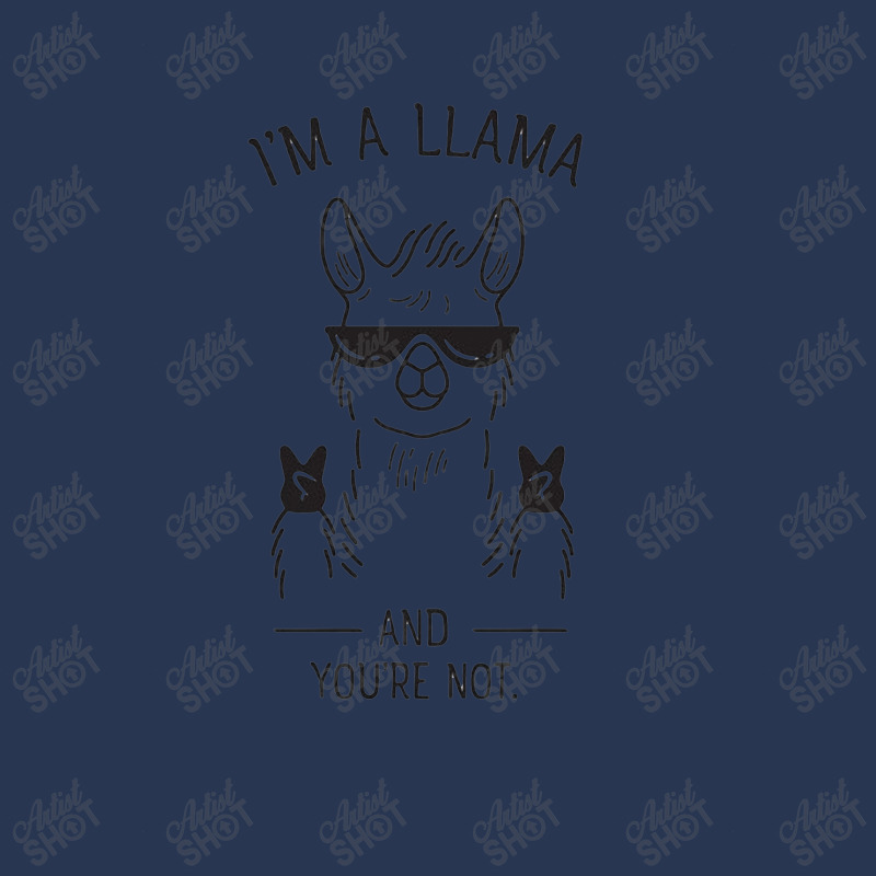 I'm A Llama And You're Not Ladies Denim Jacket | Artistshot