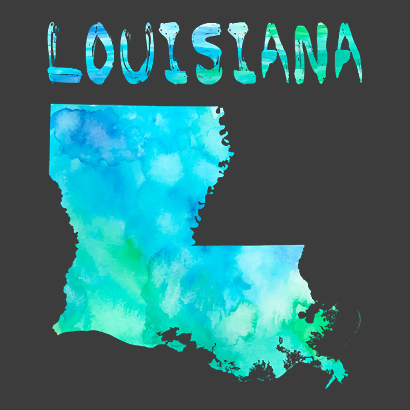 Colorful Isolated Louisiana State Map In Watercolor, United States Men's Polo Shirt | Artistshot