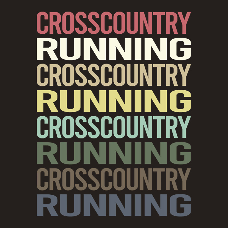 Colorful Text Cross Country Running Xc Tank Top | Artistshot