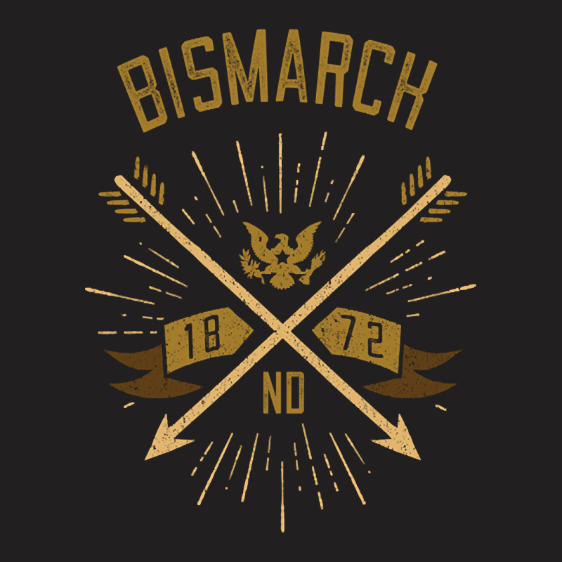 Bismarck Nd Hometown Pride Hipster Vintage Arrows T-shirt | Artistshot