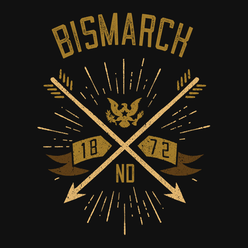 Bismarck Nd Hometown Pride Hipster Vintage Arrows Graphic T-shirt | Artistshot