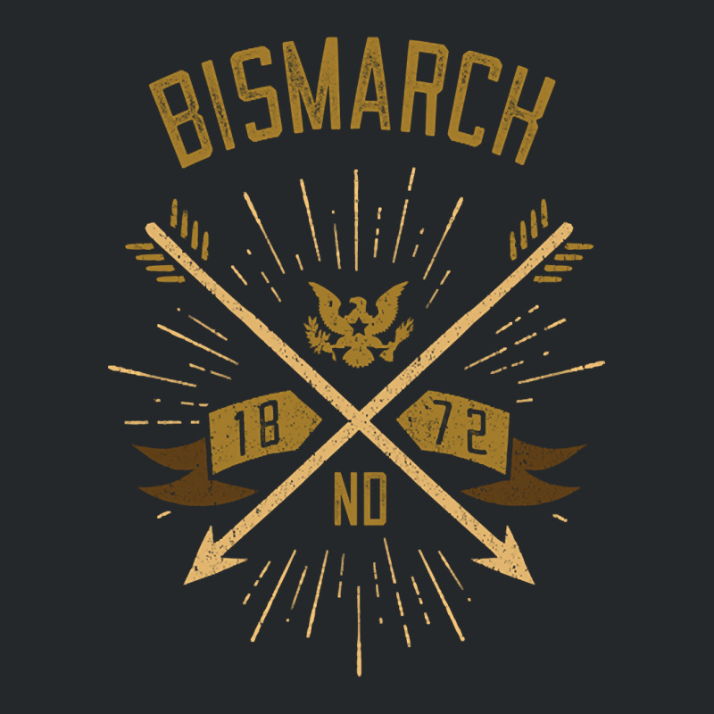 Bismarck Nd Hometown Pride Hipster Vintage Arrows Crewneck Sweatshirt | Artistshot