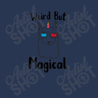 Weird But Magical Llamacorn With 3d Glasses Men Denim Jacket | Artistshot