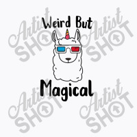 Weird But Magical Llamacorn With 3d Glasses T-shirt | Artistshot