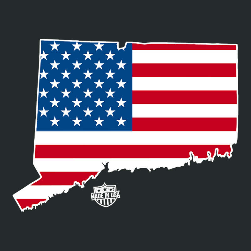 Connecticut Made In The Usa Women's Triblend Scoop T-shirt by kayakbetween30 | Artistshot