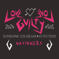 Love Love Guilty Gavinners Tour Merch (white Text) Racerback Tank | Artistshot