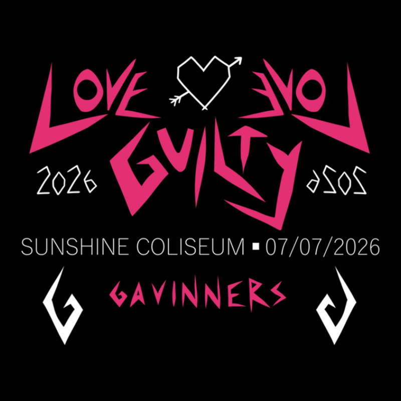 Love Love Guilty Gavinners Tour Merch (white Text) Women's V-Neck T-Shirt by DeniseDaugherty | Artistshot