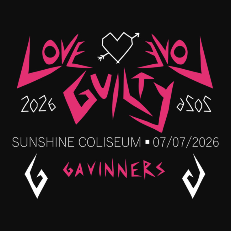 Love Love Guilty Gavinners Tour Merch (white Text) Crop Top by DeniseDaugherty | Artistshot