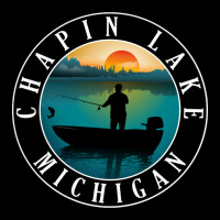 Chapin Lake Fishing Michigan Sunset V-neck Tee | Artistshot